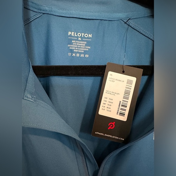 Peloton Men’s 3/4 Zip Pullover Size XL - Picture 2 of 7